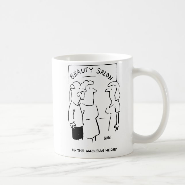 Taza De Café Salón de belleza - ¿está el mago aquí? (Derecha)