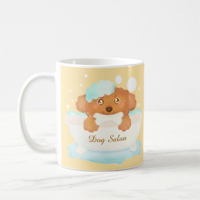 Taza De Café Salon de Perro Grooming (Izquierda)