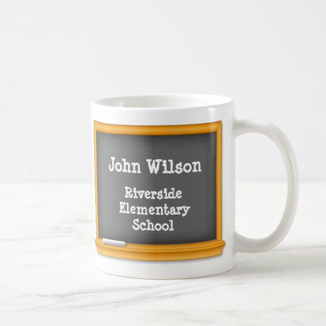 Taza De Café Salón del profesor Mini Chalkboard (Derecha)
