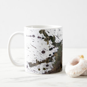 Taza De Café Salpicadura abstracta en Brown