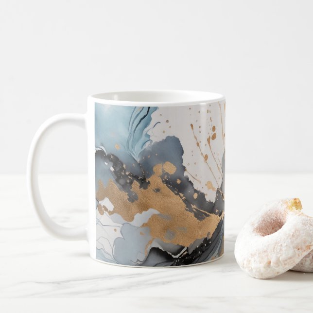 Taza De Café Salpicadura de oro (Con donut)