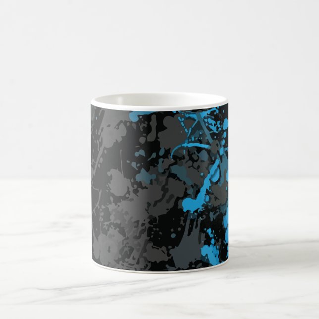 Taza De Café Salpicaduras, Líneas y Caos Vibrante (Centro)