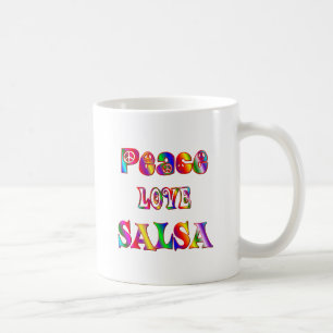 Taza De Café Salsa del amor de la paz