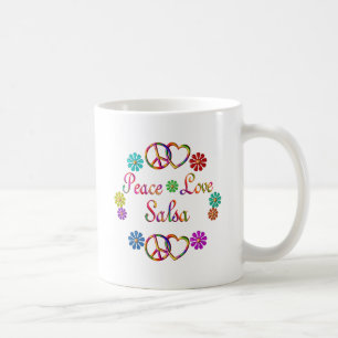 TAZA DE CAFÉ SALSA DEL AMOR DE LA PAZ