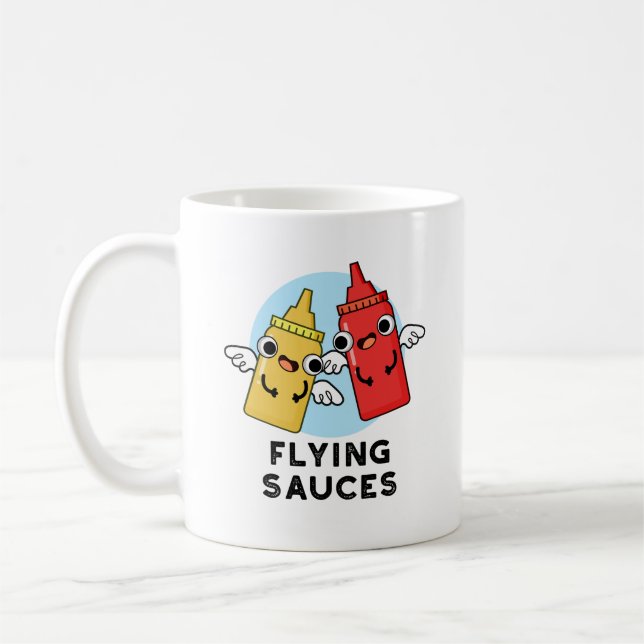 Taza De Café Salsas voladoras Gracioso Bollo de Comida (Izquierda)