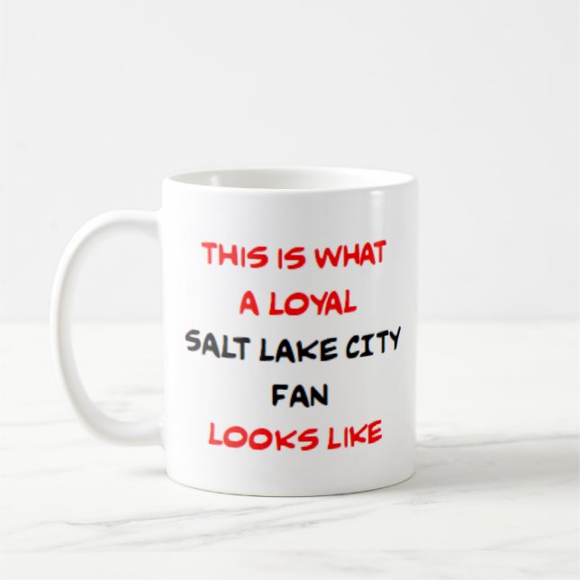 Taza De Café salt lake city fan, loyal (Izquierda)