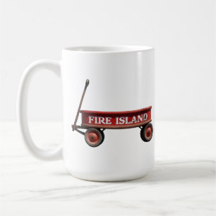 Taza De Café Saltaire de pinos con besugo rojo de Fire Island