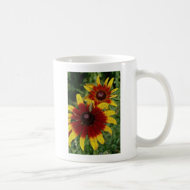 Taza De Café Saltamontes y Flores (Derecha)