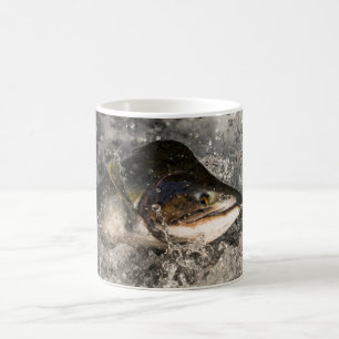 Taza De Café Saltando Salmon
