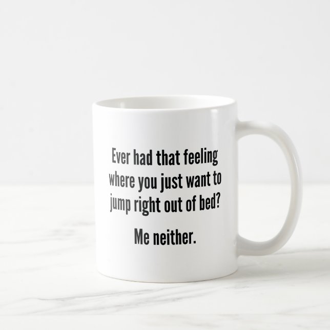 Taza De Café Saltar Directamente De La Cama (Derecha)