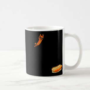 Taza De Café Salto alto de hotdog divertido buzo hot dog Salto