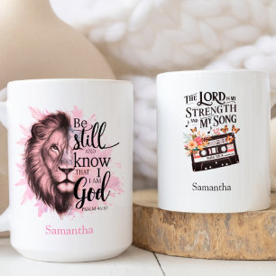 Taza De Café Salto de la Biblia Cristiana inspiradora cita