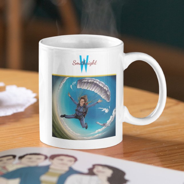 Taza De Café Salto En Skydiving Sobre Las Nubes (Subido por el creador)