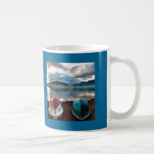 Taza De Café Saltos de barcos y el paisaje marino de Marmaris