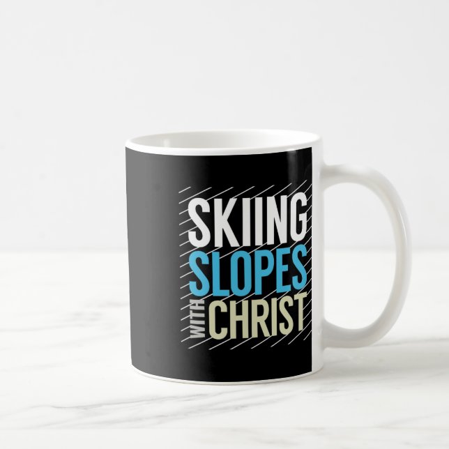 Taza De Café Saltos de esquí con Jesús (Derecha)