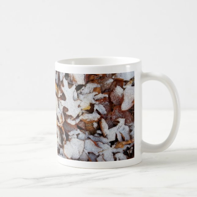 Taza De Café Saltos de invierno en la naturaleza de la nieve (Derecha)