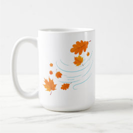 Taza De Café Saltos de otoño en el viento: Elegante diseño para