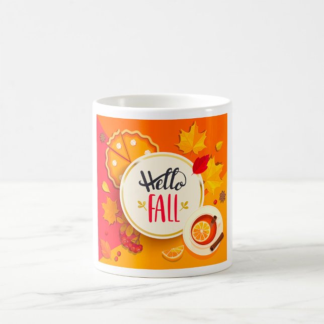 Taza De Café Saltos de otoño y de calabaza (Subido por el creador)