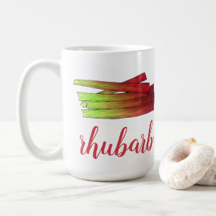 Taza De Café Saltos de ruibarbo culinarios Vegetales Gastronomí