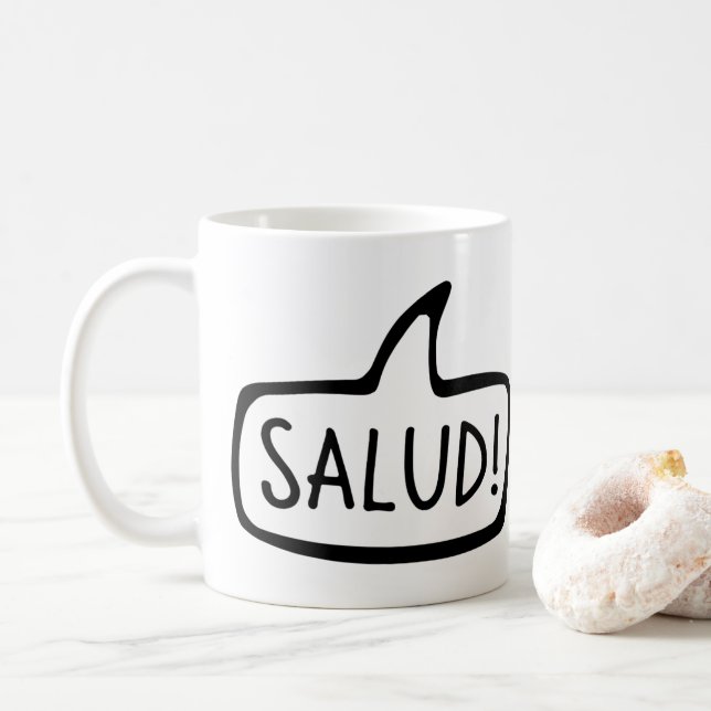 Taza De Café ¡Salud! Breton Greeting Hello, Bretaña, Brezhoneg (Con donut)