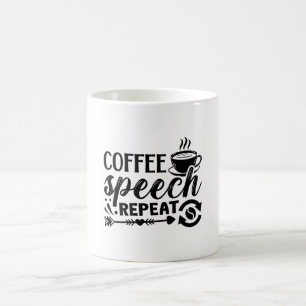 Taza De Café Salud Mental Café Discurso Repetir Ansiedad Ansied