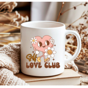 Taza De Café Salud mental del Club de Autoamor Retro