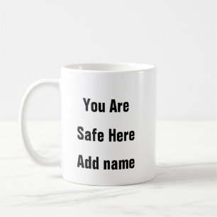 Taza De Café Salud Mental Está Seguro Aquí El Espacio Seguro Mu