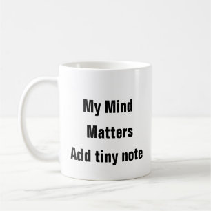 Taza De Café Salud mental Mi mente importa terapia Mug