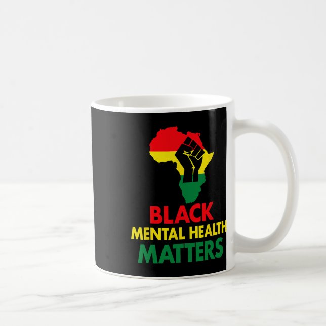 Taza De Café Salud Mental Salud Mental Autismo Concienciación (Derecha)