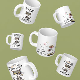 Taza De Café Salud mental simulada por Chistes gatos
