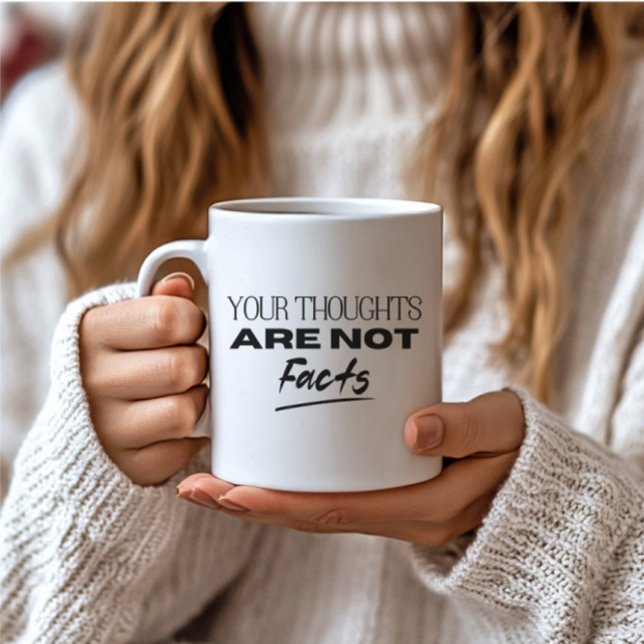 Taza De Café Salud Mental Sus Pensamientos No Son Hechos OCD (Subido por el creador)