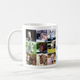 Taza De Café Salud y felicidad de los caballos - rebaño