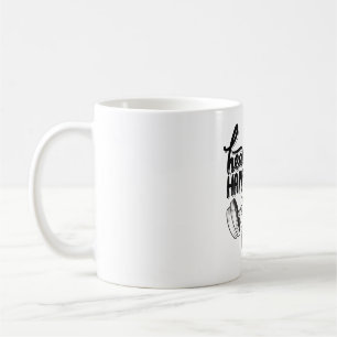 Taza De Café saludable es felicidad diseño de motivación de gim