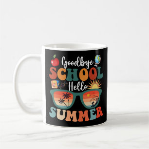 Taza De Café Saludo a la escuela en verano