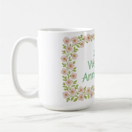 Taza De Café saludo de aniversario del personalizado