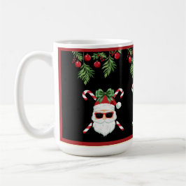 Taza De Café Saludo del personalizado Santa con Navidades de tr