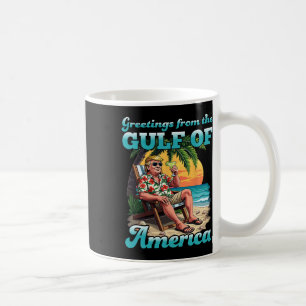 Taza De Café Saludo Desde El Golfo Patriótico De Ee.Uu.