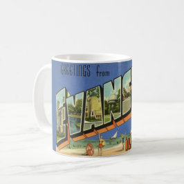 Taza De Café Saludo desde Evanston ILL.