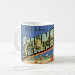 Taza De Café Saludo desde Evanston ILL.