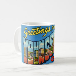 Taza De Café Saludo retro Youngstown Ohio 