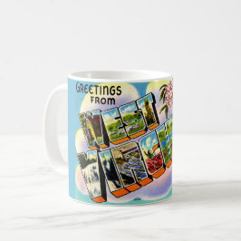 Taza De Café Saludo vintage de West Virginia