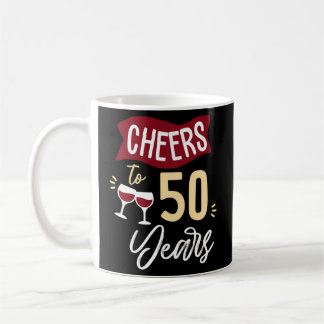 Taza De Café Saludos A 50 Años De Matrimonio O Amistad