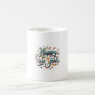 Taza De Café "Saludos a nuevos comienzos: Feliz Año Nuevo Mug"