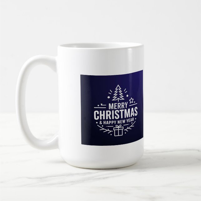 Taza De Café Saludos a un feliz Año Nuevo 2025 | Nuevos Mugs (Izquierda)