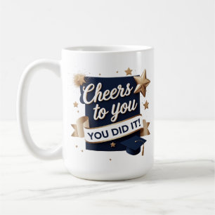 Taza De Café Saludos a usted" Graduación Mug - 15oz Personaliza