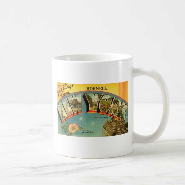 Taza De Café Saludos antiguos de Nueva York (Derecha)