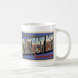 Taza De Café Saludos de la montaña del puesto de observación,