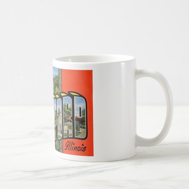 Taza De Café Saludos de ROCKFORD Illinois (Derecha)
