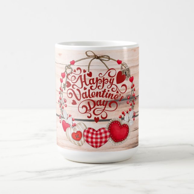 Taza De Café Saludos de San Valentín (Centro)