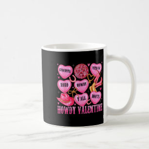 Taza De Café Saludos de San Valentín vaquera occidental corazon